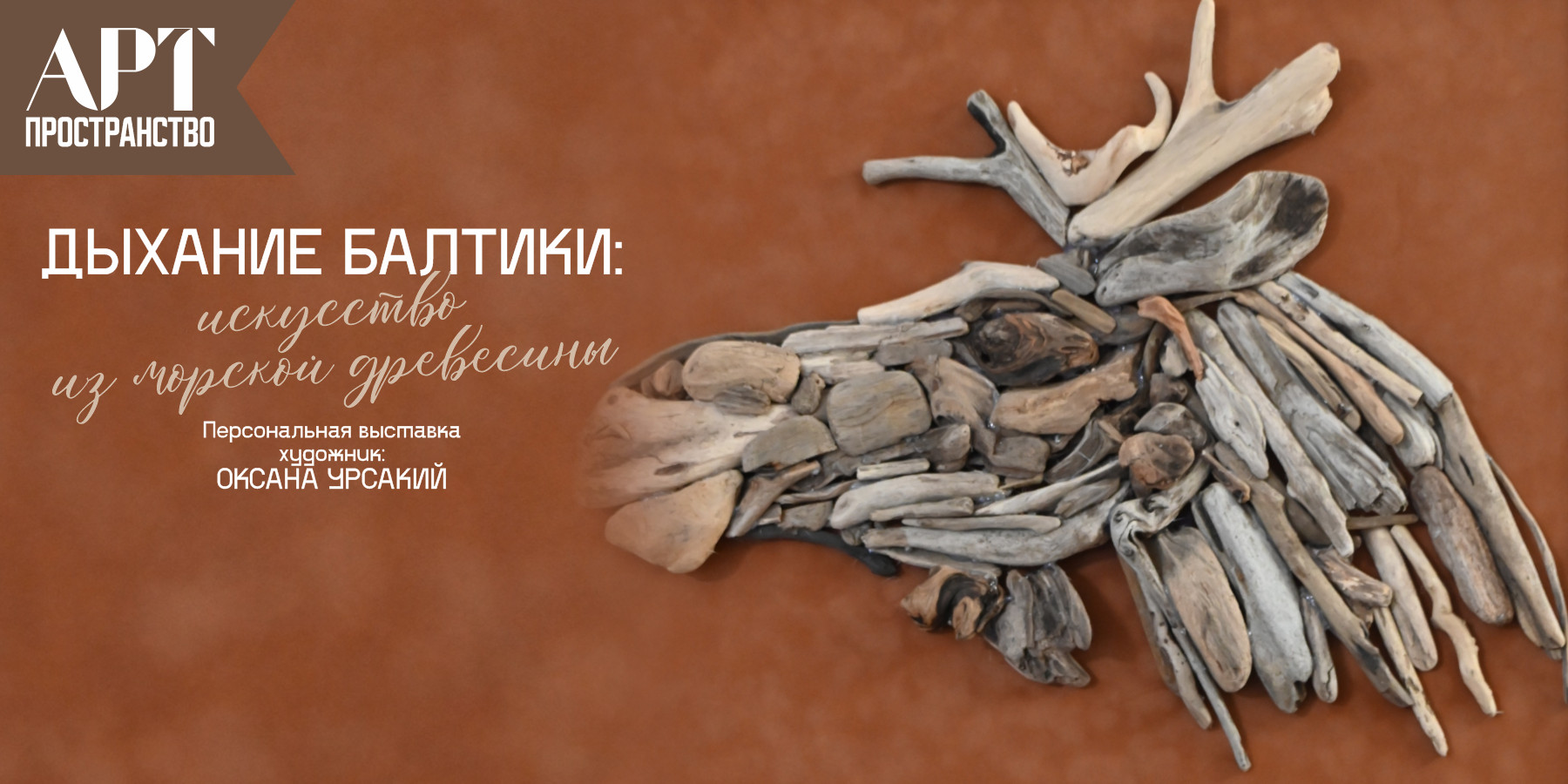 Выставка Оксаны Урсакий «Дыхание Балтики: искусство из морской древесины»