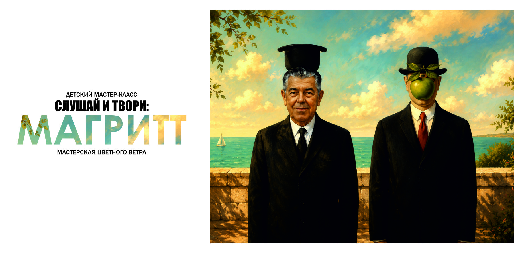 Мастер-класс СЛУШАЙ И ТВОРИ: "Магритт: портрет с секретом"